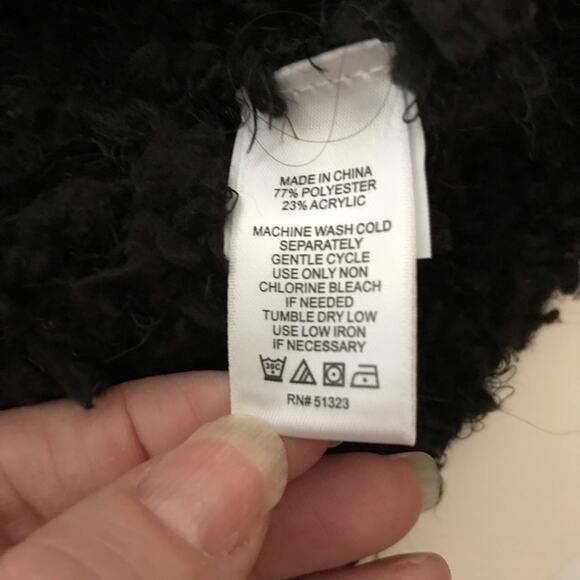 NWOT 1.State poodle texture pullover sweater black - Picture 10 of 10